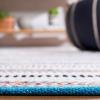 SAFAVIEH Kilim Collection Area Rug – 6′ x 9′, Blue & Ivory, Flat Weave Rustic Boho Tribal Design, Non-Shedding & Easy Care, Ideal for High Traffic Areas in Living Room, Bedroom (KLM763M)(Turquoise/Ivory)