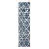 SAFAVIEH Montreal Shag Collection 5’3″ x 7’6″ Navy/Ivory SGML938N Trellis Non-Shedding Living Room Bedroom Dining Room Entryway Plush 2-inch Thick Area Rug(Navy/Ivory)