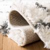 SAFAVIEH Moroccan Tassel Shag Collection Area Rug – 5’3″ x 7’6″, Ivory & Light Grey, Boho, Non-Shedding & Easy Care, 1.5-inch Thick Ideal for High Traffic Areas in Living Room, Bedroom (MTS335B)(Ivory/Dark Grey)