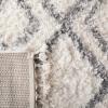 SAFAVIEH Moroccan Tassel Shag Collection Area Rug – 5’3″ x 7’6″, Ivory & Light Grey, Boho, Non-Shedding & Easy Care, 1.5-inch Thick Ideal for High Traffic Areas in Living Room, Bedroom (MTS335B)(Ivory/Light Grey)