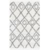 SAFAVIEH Moroccan Tassel Shag Collection Area Rug – 5’3″ x 7’6″, Ivory & Light Grey, Boho, Non-Shedding & Easy Care, 1.5-inch Thick Ideal for High Traffic Areas in Living Room, Bedroom (MTS335B)(Ivory/Light Grey)