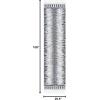 SAFAVIEH Moroccan Tassel Shag Collection Area Rug – 5’5″ x 7’7″, Ivory & Beige, Boho Design, Non-Shedding & Easy Care, 0.75-inch Thick Ideal for High Traffic Areas in Living Room, Bedroom (MTS483B)(Ivory/Black)