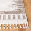 SAFAVIEH Moroccan Tassel Shag Collection Area Rug – 5’5″ x 7’7″, Ivory & Beige, Boho Design, Non-Shedding & Easy Care, 0.75-inch Thick Ideal for High Traffic Areas in Living Room, Bedroom (MTS483B)(Ivory/Beige)