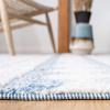 SAFAVIEH Moroccan Tassel Shag Collection Area Rug – 5’5″ x 7’7″, Ivory & Light Blue, 0.75-inch Thick Ideal for High Traffic Areas in Living Room, Bedroom (MTS484C)(Ivory/Light Blue)