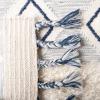 SAFAVIEH Natura Collection Accent Rug – 4′ x 6′, Ivory & Blue, Handmade Moroccan Boho Tassel Wool, Ideal for High Traffic Areas in Entryway, Living Room, Bedroom (NAT678A)(Ivory/Blue)