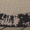 SAFAVIEH Outdoor Area Rug 8×10 – Beach House Collection – Large – Coastal Design, Black & Beige, Weather Resistant, Non-Shedding & Easy Cleaning, Ideal for Patio, Backyard, Dining Space (BHS414Z)(Black/Beige)