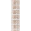 SAFAVIEH Outdoor Area Rug 8×10 – Beach House Collection – Large – Modern Design, Grey & Ivory, Weather Resistant, Non-Shedding & Easy Cleaning, Ideal for Patio, Backyard, Deck, Dining Space (BHS412F)(Brown/Ivory)