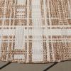 SAFAVIEH Outdoor Area Rug 8×10 – Beach House Collection – Large – Modern Design, Grey & Ivory, Weather Resistant, Non-Shedding & Easy Cleaning, Ideal for Patio, Backyard, Deck, Dining Space (BHS412F)(Brown/Ivory)