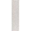 SAFAVIEH Outdoor Area Rug 8×10 – Beach House Collection – Large – Modern Design, Grey & Ivory, Weather Resistant, Non-Shedding & Easy Cleaning, Ideal for Patio, Backyard, Deck, Dining Space (BHS418F)(Grey/Ivory)