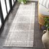 SAFAVIEH Outdoor Area Rug 8×10 – Beach House Collection – Large – Modern Design, Grey & Ivory, Weather Resistant, Non-Shedding & Easy Cleaning, Ideal for Patio, Backyard, Deck, Dining Space (BHS412F)(Grey/Ivory)
