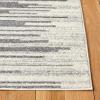SAFAVIEH Tulum Collection Area Rug – 5’5″ x 7’7″, Dark Grey & Ivory, Moroccan Boho Stripe Design, Non-Shedding & Easy to Clean, Ideal for Living Room, Bedroom, Dining Space (TUL638F)(Dark Grey/Ivory)