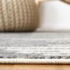 SAFAVIEH Tulum Collection Area Rug – 5’5″ x 7’7″, Dark Grey & Ivory, Moroccan Boho Stripe Design, Non-Shedding & Easy to Clean, Ideal for Living Room, Bedroom, Dining Space (TUL638F)(Dark Grey/Ivory)