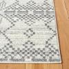 SAFAVIEH Tulum Collection Area Rug – 5’5″ x 7’7″, Dark Grey & Ivory, Moroccan Boho Tribal Design, Non-Shedding & Easy to Clean, Ideal for Living Room, Bedroom, Dining Space (TUL634F)(Dark Grey/Ivory)