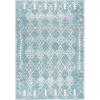 SAFAVIEH Tunisia Collection Area Rug – 5’3″ x 7’7″, Aqua & Ivory, Moroccan Tribal Design, Non-Shedding & Easy Care, Ideal for High Traffic Areas in Living Room, Bedroom (TUN736J)(Aqua/Ivory)