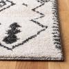 SAFAVIEH Tunisia Collection Area Rug – 5’3″ x 7’7″, Aqua & Ivory, Moroccan Tribal Design, Non-Shedding & Easy Care, Ideal for High Traffic Areas in Living Room, Bedroom (TUN736J)(Ivory/Black)