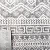 SAFAVIEH Tunisia Collection Area Rug – 5’3″ x 7’7″, Black & Ivory, Moroccan Tribal Design, Non-Shedding & Easy Care, Ideal for High Traffic Areas in Living Room, Bedroom (TUN737Z)(Black/Ivory)
