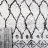 SAFAVIEH Tunisia Collection Area Rug – 5’3″ x 7’7″, Ivory & Black, Moroccan Tribal Design, Non-Shedding & Easy Care, Ideal for High Traffic Areas in Living Room, Bedroom (TUN760A)(Ivory/Black)