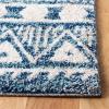 SAFAVIEH Tunisia Collection Area Rug – 5’3″ x 7’7″, Navy & Ivory, Moroccan Tribal Design, Non-Shedding & Easy Care, Ideal for High Traffic Areas in Living Room, Bedroom (TUN739N)(Navy/Ivory)
