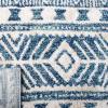 SAFAVIEH Tunisia Collection Area Rug – 5’3″ x 7’7″, Navy & Ivory, Moroccan Tribal Design, Non-Shedding & Easy Care, Ideal for High Traffic Areas in Living Room, Bedroom (TUN739N)(Navy/Ivory)