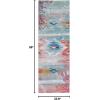 SAFAVIEH Washable Rug Outdoor Barbados Collection – 4′ x 6′, Light Blue & Pink, Non-Shedding & Easy to Clean, Ideal for Patio, Backyard, Mudroom (BAR554M)(Light Blue/Pink)