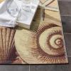 SAFAVIEH Washable Rug Outdoor Barbados Collection – 5’3″ x 7’6″, Gold & Blue, Non-Shedding & Easy to Clean, Ideal for Patio, Backyard, Mudroom (BAR555A)(Gold/Blue)