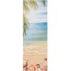 SAFAVIEH Washable Rug Outdoor Barbados Collection – 5’3″ x 7’6″, Gold & Blue, Non-Shedding & Easy to Clean, Ideal for Patio, Backyard, Mudroom (BAR555A)(Gold/Blue)