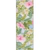 SAFAVIEH Washable Rug Outdoor Barbados Collection – 8′ x 10’5″, Green & Pink, Non-Shedding & Easy to Clean, Ideal for Patio, Backyard, Mudroom (BAR516X)(Green/Pink)