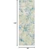 SAFAVIEH Washable Rug Outdoor Barbados Collection – 9’1 x 12’5″, Blue & Ivory, Non-Shedding & Easy to Clean, Ideal for Patio, Backyard, Mudroom (BAR594M)(Blue/Ivory)