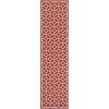 SAFAVIEH Washable Rug Outdoor Beach House Collection – 8′ x 10′, Beige & Cream, Non-Shedding & Easy to Clean, Ideal for Patio, Backyard, Mudroom (BHS127D)(Red/Creme)