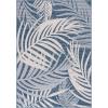 SAFAVIEH Washable Rug Outdoor Beach House Collection – 8′ x 10′, Blue & Ivory, Non-Shedding & Easy to Clean, Ideal for Patio, Backyard, Mudroom (BHS294M)(Blue/Ivory)