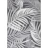 SAFAVIEH Washable Rug Outdoor Beach House Collection – 8′ x 10′, Blue & Ivory, Non-Shedding & Easy to Clean, Ideal for Patio, Backyard, Mudroom (BHS294M)(Charcoal/Ivory)