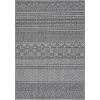 SAFAVIEH Washable Rug Outdoor Beach House Collection – 8′ x 10′, Charcoal & Grey, Non-Shedding & Easy to Clean, Ideal for Patio, Backyard, Mudroom (BHS288H)(Charcoal/Grey)