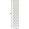 SAFAVIEH Washable Rug Outdoor Bermuda Collection – 8′ x 10′, Ivory & Charcoal, Non-Shedding & Easy to Clean, Ideal for Patio, Backyard, Mudroom (BMU810A)(Beige/Green)