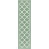 SAFAVIEH Washable Rug Outdoor Bermuda Collection – 8′ x 10′, Ivory & Charcoal, Non-Shedding & Easy to Clean, Ideal for Patio, Backyard, Mudroom (BMU810A)(Green/Beige)