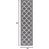SAFAVIEH Washable Rug Outdoor Bermuda Collection – 8′ x 10′, Ivory & Charcoal, Non-Shedding & Easy to Clean, Ideal for Patio, Backyard, Mudroom (BMU810A)(Grey/Brown)