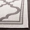SAFAVIEH Washable Rug Outdoor Bermuda Collection – 8′ x 10′, Ivory & Charcoal, Non-Shedding & Easy to Clean, Ideal for Patio, Backyard, Mudroom (BMU810A)(Ivory/Grey)