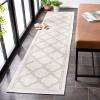 SAFAVIEH Washable Rug Outdoor Bermuda Collection – 8′ x 10′, Ivory & Charcoal, Non-Shedding & Easy to Clean, Ideal for Patio, Backyard, Mudroom (BMU810A)(Ivory/Beige)