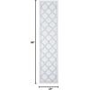 SAFAVIEH Washable Rug Outdoor Bermuda Collection – 8′ x 10′, Ivory & Charcoal, Non-Shedding & Easy to Clean, Ideal for Patio, Backyard, Mudroom (BMU810A)(Ivory/Light Blue)