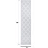 SAFAVIEH Washable Rug Outdoor Bermuda Collection – 8′ x 10′, Ivory & Charcoal, Non-Shedding & Easy to Clean, Ideal for Patio, Backyard, Mudroom (BMU810A)(Light Blue / Ivory)