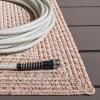 SAFAVIEH Washable Rug Outdoor Braided Collection – 5′ x 8′, Ivory & Aqua, Handmade & Reversible, Non-Shedding & Easy to Clean, Ideal for Patio, Backyard, Mudroom (BRA283J)(Ivory/Beige)