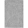 SAFAVIEH Washable Rug Outdoor Braided Collection – 8′ x 10′, Grey & Ivory, Handmade & Reversible, Non-Shedding & Easy to Clean, Ideal for Patio, Backyard, Mudroom (BRA201F)(Grey/Ivory)