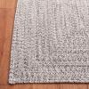 SAFAVIEH Washable Rug Outdoor Braided Collection – 8′ x 10′, Grey & Ivory, Handmade & Reversible, Non-Shedding & Easy to Clean, Ideal for Patio, Backyard, Mudroom (BRA201F)(Grey/Ivory)