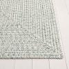 SAFAVIEH Washable Rug Outdoor Braided Collection – 8′ x 10′, Grey & Ivory, Handmade & Reversible, Non-Shedding & Easy to Clean, Ideal for Patio, Backyard, Mudroom (BRA201F)(Ivory/Green)