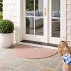 SAFAVIEH Washable Rug Outdoor Braided Collection – 8′ x 10′, Grey & Ivory, Handmade & Reversible, Non-Shedding & Easy to Clean, Ideal for Patio, Backyard, Mudroom (BRA201F)(Peach)