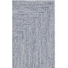 SAFAVIEH Washable Rug Outdoor Braided Collection – 8′ x 10′, Grey & Ivory, Handmade & Reversible, Non-Shedding & Easy to Clean, Ideal for Patio, Backyard, Mudroom (BRA201F)(Dark Blue/Ivory)