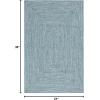 SAFAVIEH Washable Rug Outdoor Braided Collection – 8′ x 10′, Grey & Ivory, Handmade & Reversible, Non-Shedding & Easy to Clean, Ideal for Patio, Backyard, Mudroom (BRA201F)(Teal/Green)