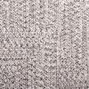 SAFAVIEH Washable Rug Outdoor Braided Collection – 8′ x 10′, Grey & Ivory, Handmade & Reversible, Non-Shedding & Easy to Clean, Ideal for Patio, Backyard, Mudroom (BRA201F)(Grey/Ivory)