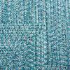 SAFAVIEH Washable Rug Outdoor Braided Collection – 8′ x 10′, Grey & Ivory, Handmade & Reversible, Non-Shedding & Easy to Clean, Ideal for Patio, Backyard, Mudroom (BRA201F)(Teal/Green)