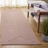 SAFAVIEH Washable Rug Outdoor Braided Collection – 8′ x 10′, Grey & Ivory, Handmade & Reversible, Non-Shedding & Easy to Clean, Ideal for Patio, Backyard, Mudroom (BRA201F)(Peach)