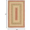 SAFAVIEH Washable Rug Outdoor Braided Collection – 8′ x 10′, Rust & Multi, Handmade & Reversible, Non-Shedding & Easy to Clean, Ideal for Patio, Backyard, Mudroom (BRD303A)(Rust/Multi)